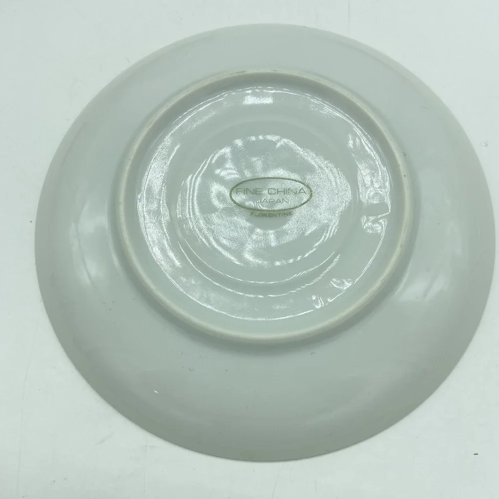 Sterling China Co. Florentine Cups & Saucers Set Of 3 Shabby Chic Cottagecore